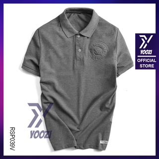 Áo polo nam họa tiết yoozi rsp039 màu xanh, xám, đỏ