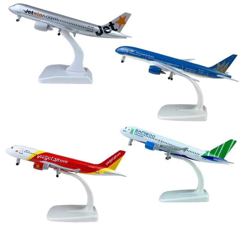 Mô hình máy bay dân dụng kim loại cao cấp 20CM,16CM