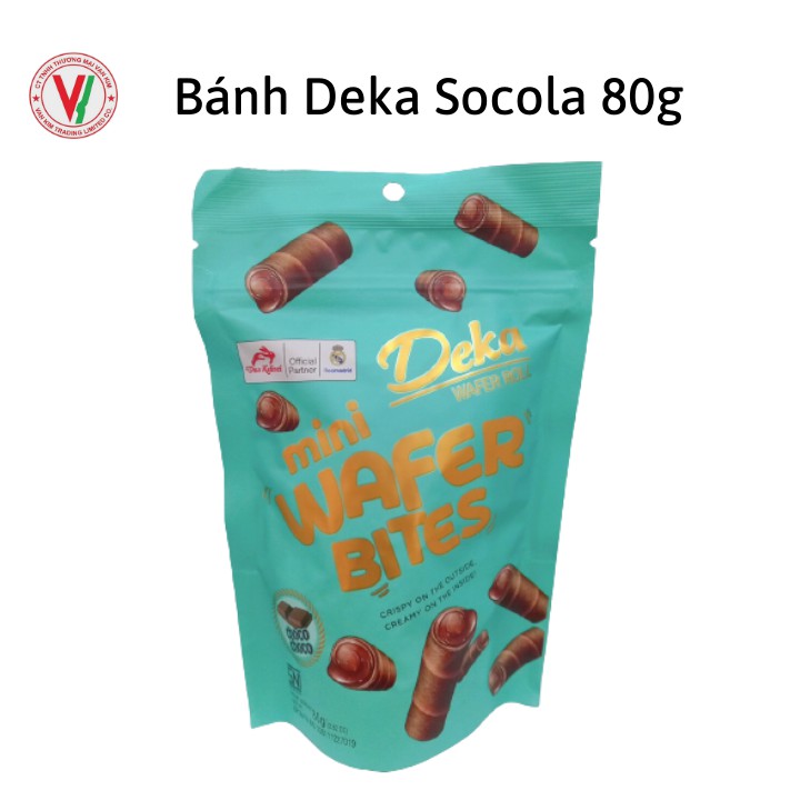 Bánh quế Deka Socola 80g - GIÒN TAN Kết Hợp Vị NGUYÊN CHẤT Của Socola