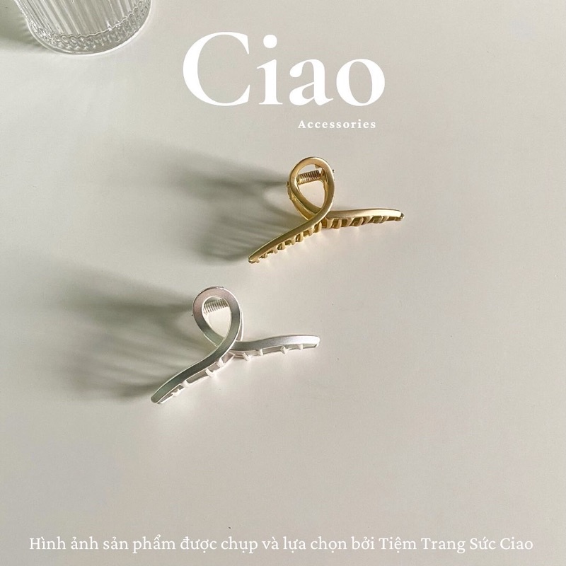 [HOT TREND] Kẹp càng cua kim loại bản trơn phong cách trendy Ciao accessories