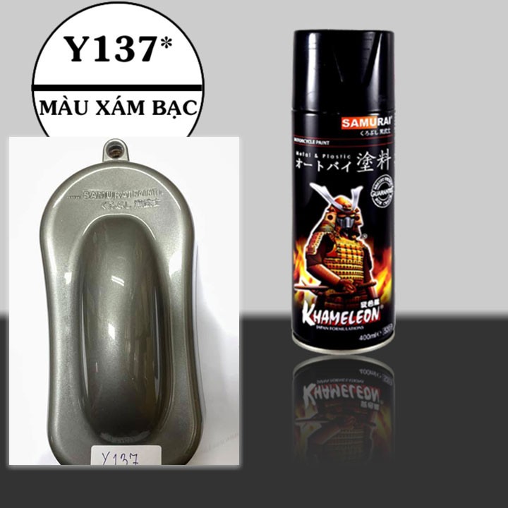 SƠN SAMURAI XÁM BẠC Y137 - SƠN LỐC MÁY PT312