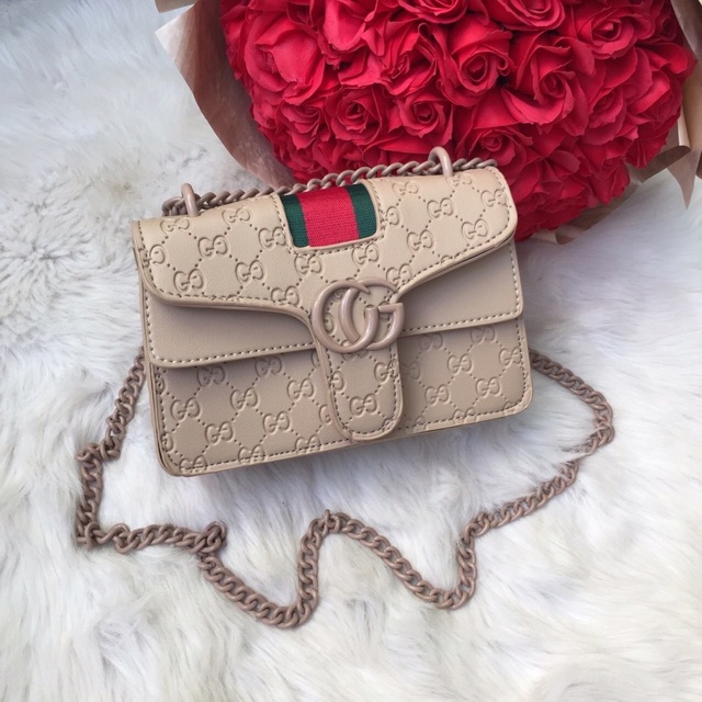 Túi 👜 kẻ sọc Da rắn sích Pull màu