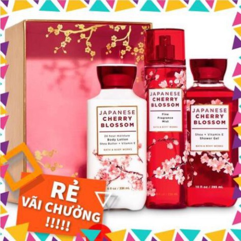 ( TAK33 ) Auth] Sản Phẩm Tắm Lotion Xịt Thơm Toàn Thân Bath & Body Works - Japanese Cherry Blossom TAK333