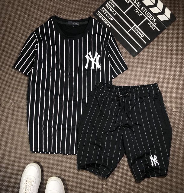 SET BỘ ĐỒ NAM NGẮN SỌC CAO CẤP VẢI COTTON XUẤT MỊN THẤM HÚT MỒ HÔI TỐT NHIÊIF MÀU | BigBuy360 - bigbuy360.vn