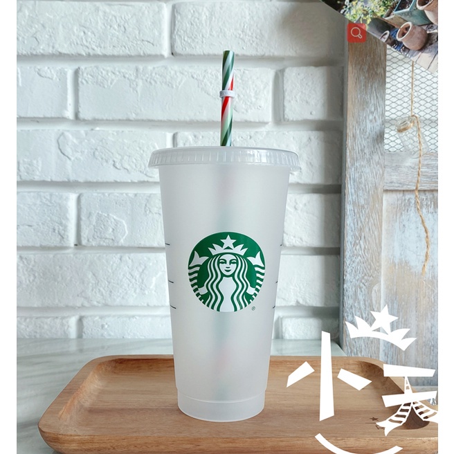 Starbucks Bình Nước Trong Suốt Có Ống Hút Dung Tích 473ml / 16oz