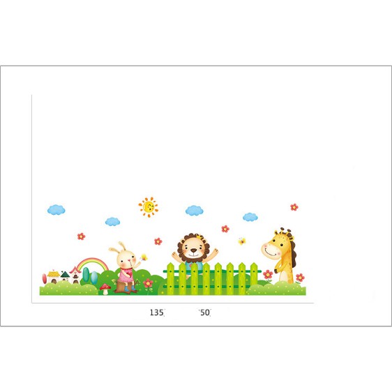 Decal trang trí Sư Tử trò chuyện cùng bạn