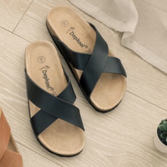Dép Quai Chéo - Đế Trấu Unisex