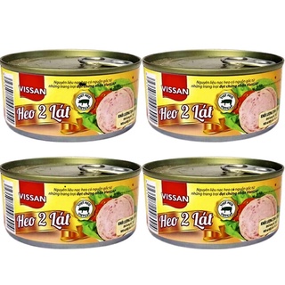 Combo 4 hộp heo 2 lát visan hộp 150g