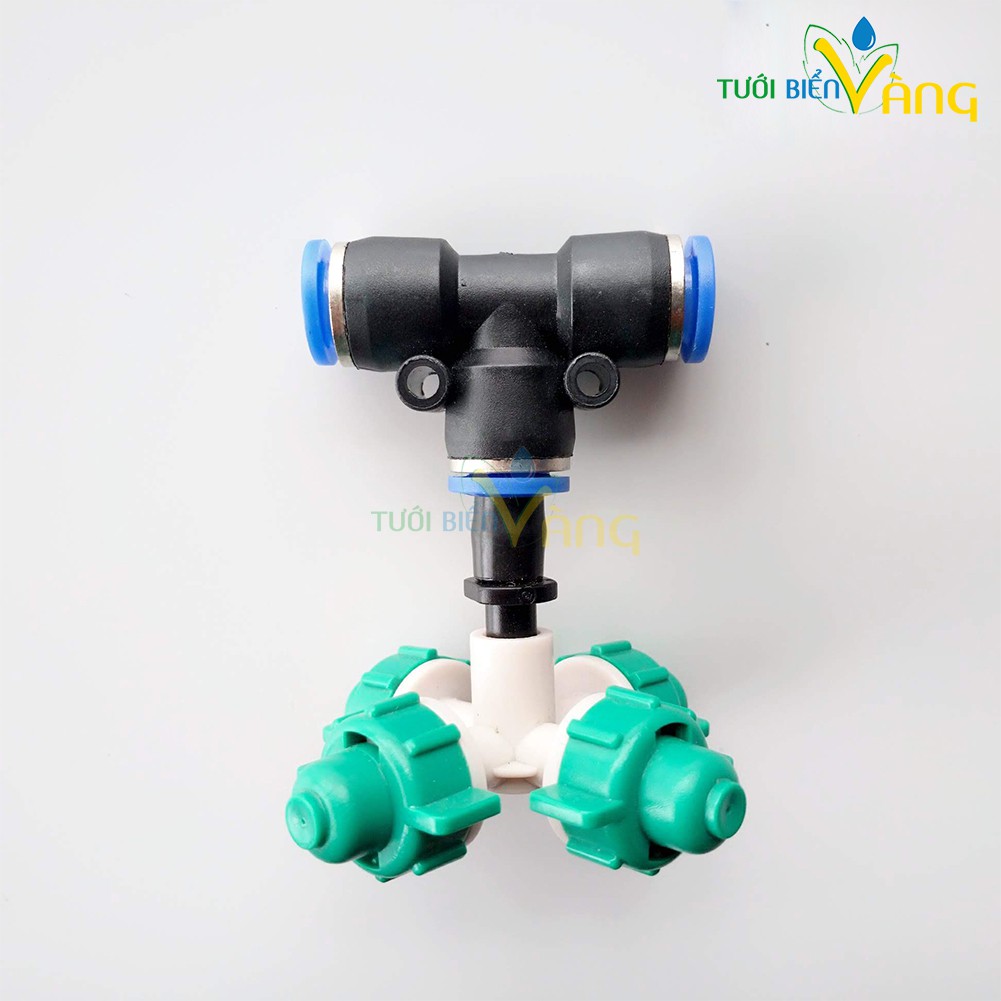 04 đầu phun sương 4 cửa chân tê hơi 8mm