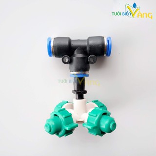 04 đầu phun sương 4 cửa chân tê hơi 8mm