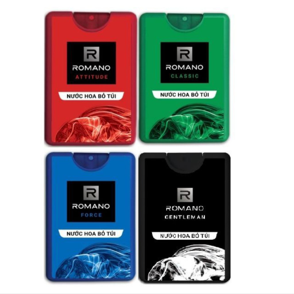 (5 MÙI) Nước Hoa Romano Cao Cấp Dành Cho Nam 18ml | Thế Giới Skin Care