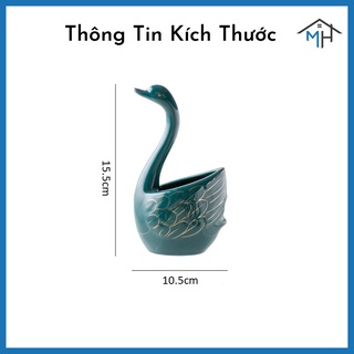 Thiên nga sứ đựng thìa, dĩa