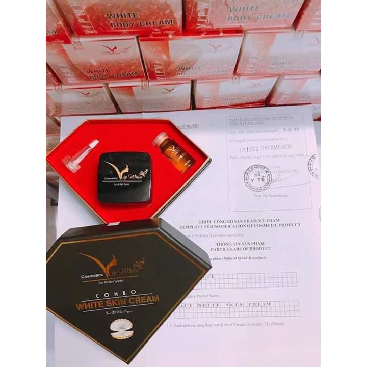 Kem Face Vip white - Chính hãng - Combo Kem face + Serum Vip White