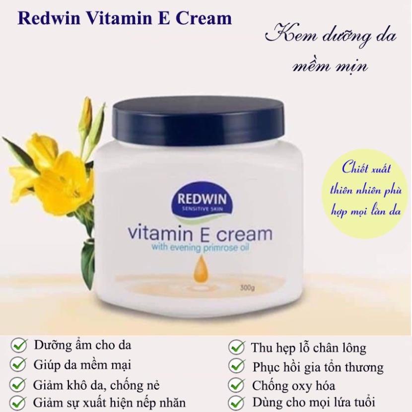 Vitamin E redwin, Vitamin E úc dưỡng da cấp ẩm chính hãng