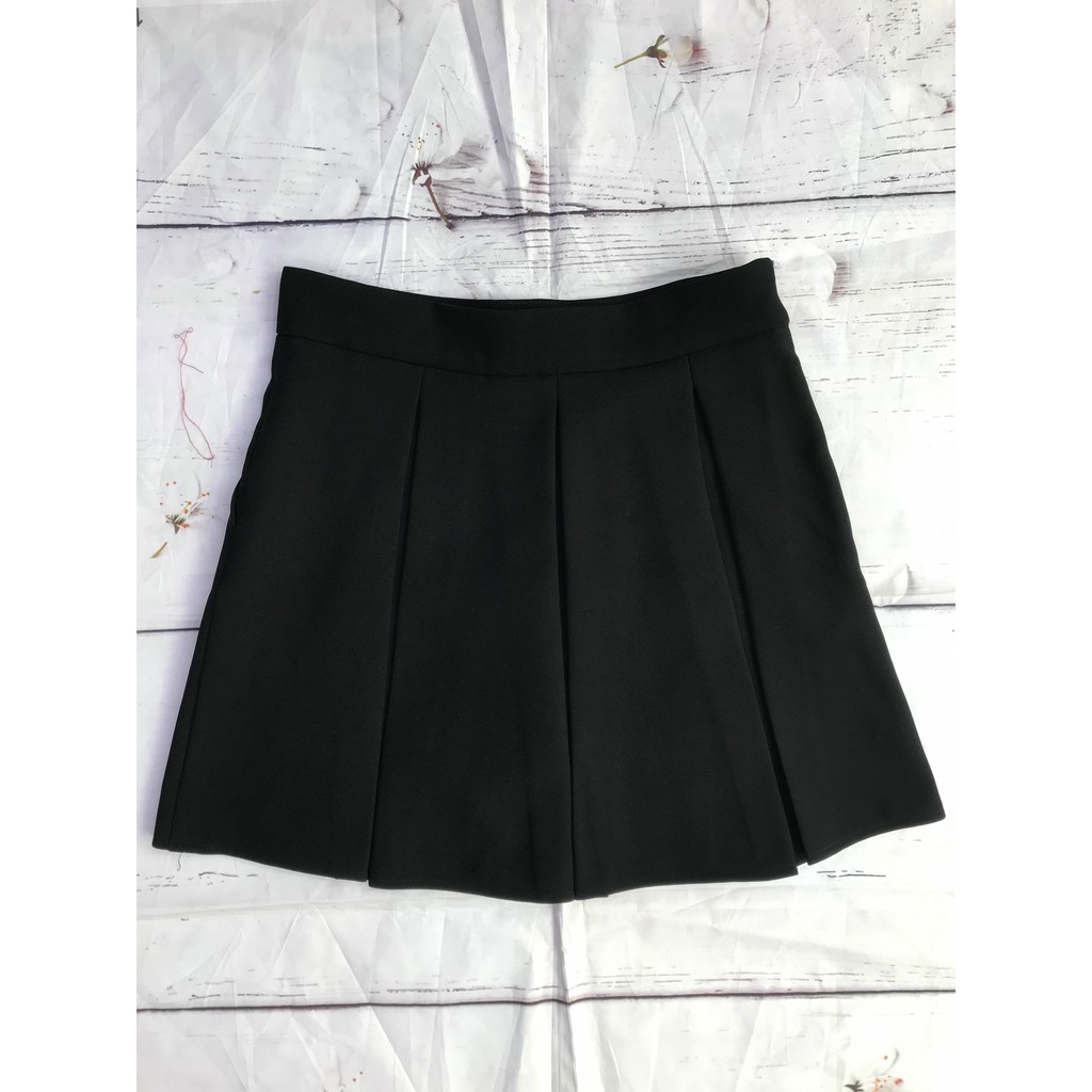 [GIÁ CỰC SỐC CHỈ HÔM NAY ] Chân váy xòe xếp ly dáng ngắn vải tuyết mưa loại 1 màu đen có quần trong và túi 2 bên CVXD003 | BigBuy360 - bigbuy360.vn