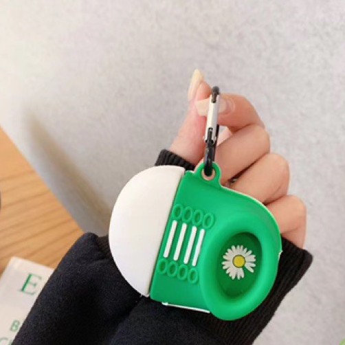 ☘️Tặng kèm móc sắt☘️ Case bao airpod silicon 1 2 Giày Nike Hoa Cúc - Vỏ bọc đựng tai nghe không dây i11 i12...AirPods