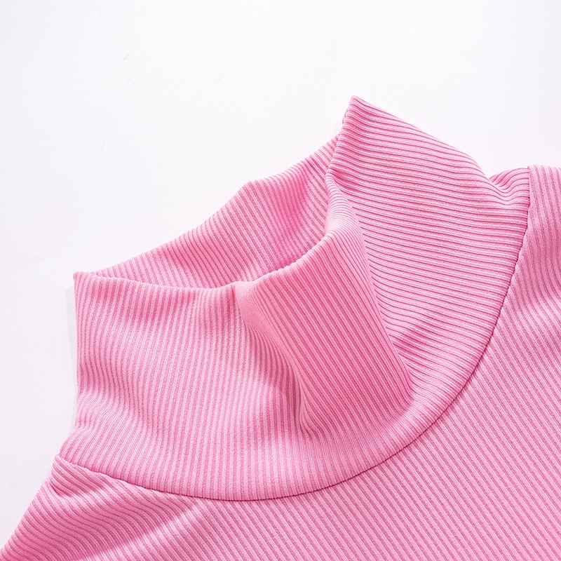 Đầm Sát Nách Cổ Cao Màu Trơn Thiết Kế Xếp Ly Thời Trang Đường Phố Cho Nữ