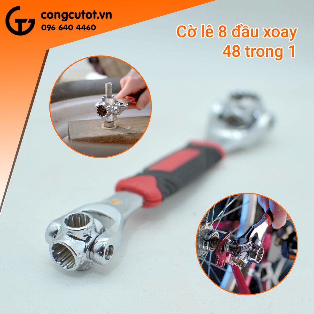 Cờ lê 8 đầu xoay 48 in 1