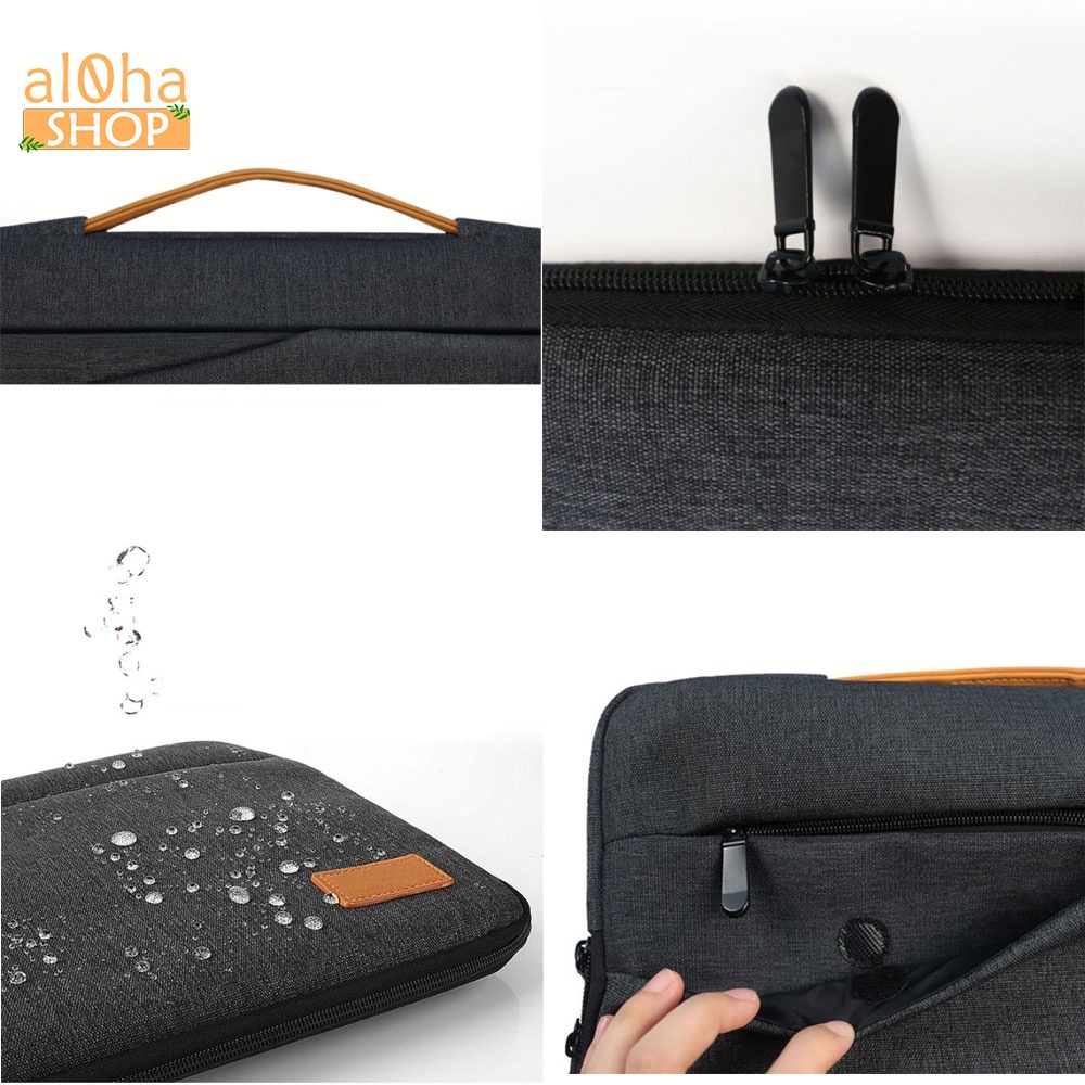 Túi xách đựng Laptop  chống sốc, chống nước 3 ngăn đa năng 14 Inch và 15,6 Inch - al0ha Shop