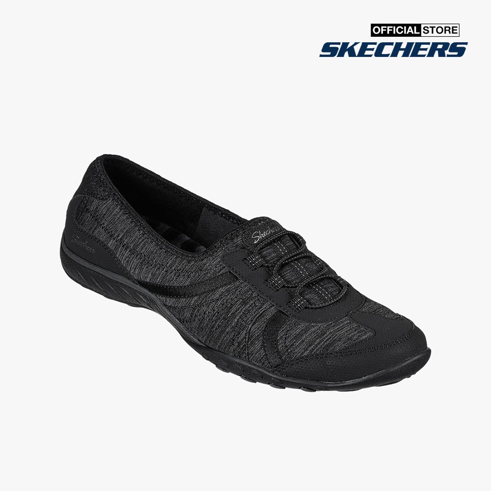 SKECHERS - Giày slip on nữ Relaxed Fit Breathe-Easy Proud Moment 100225-BLK