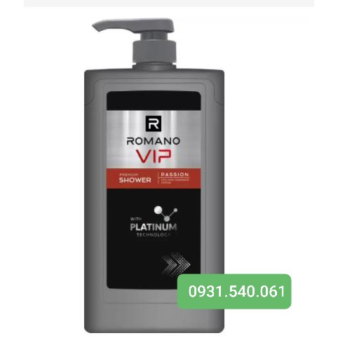 ROMANO_ DẦU SỮA TẮM  VIP 650G PASSION/ VISION