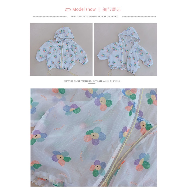 [Babycat] Hàng Có Sẵn Áo Sơ Mi Mỏng Thoáng Khí Phong Cách Nhật Bản Hàn Quốc Thời Trang Mùa Hè Dành Cho Bé Gái
