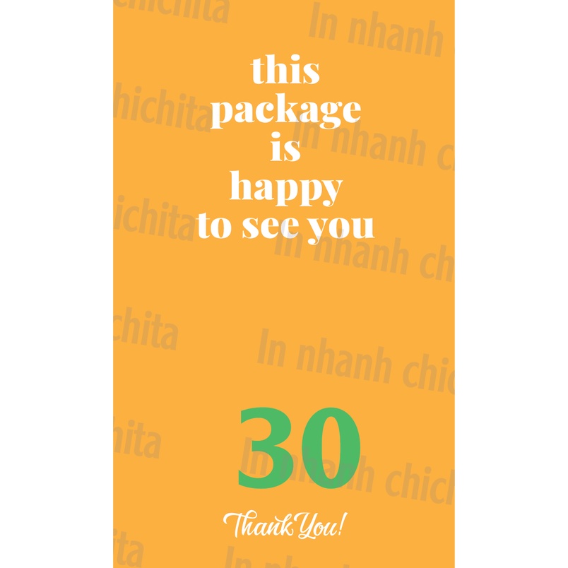 Tem Decal Dán Hộp Carton, Tem Thank You Dán Niêm Phong Hộp cod hàng có sẵn 11x6,5 cm 16-30