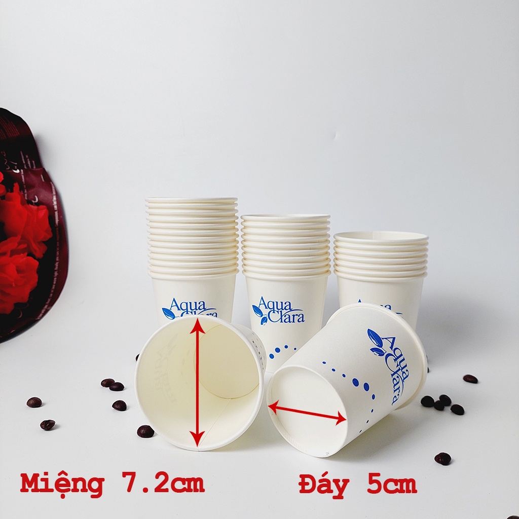 50 cốc giấy 210ml - 7oz CLARA NHẬP KHẨU HÀN QUỐC