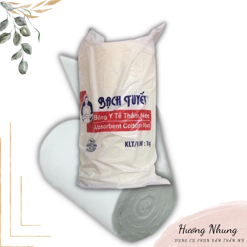 Bông bạch tuyết cuộn 1kg phun xăm