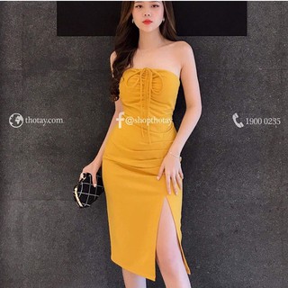 Đầm body xẻ đùi dự tiệc