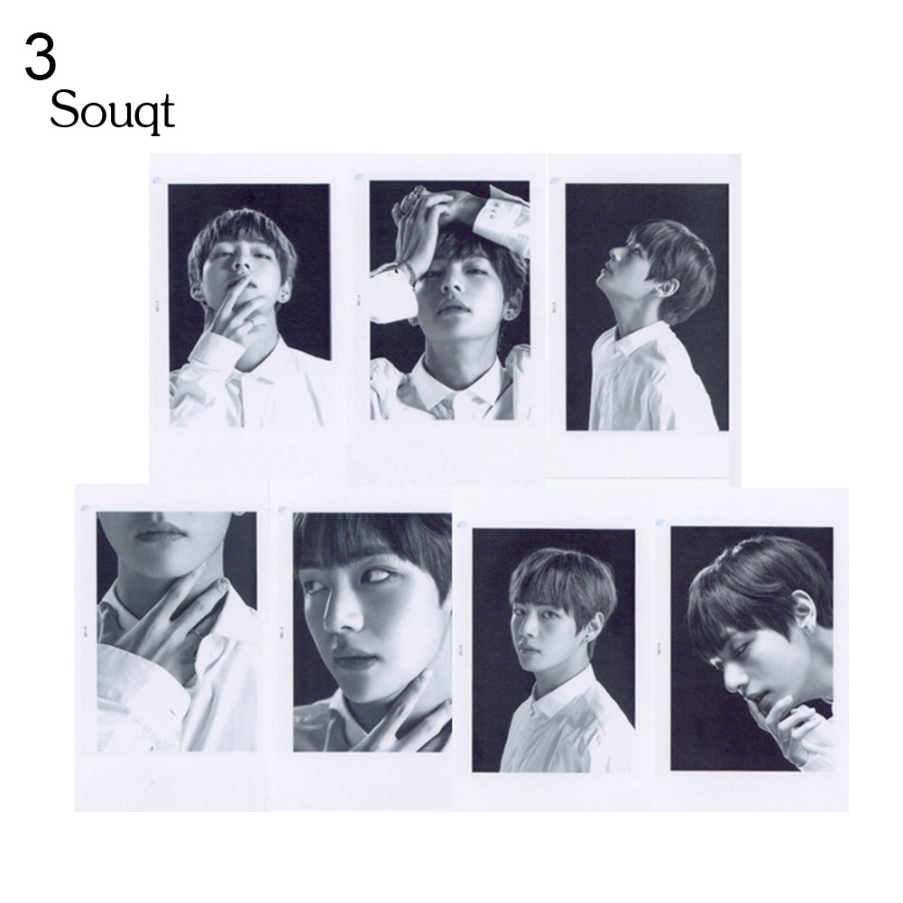 SQ 7Pcs/Set KPOP BTS Love Yourself Album Official Cards Photocard Collectibles Gift