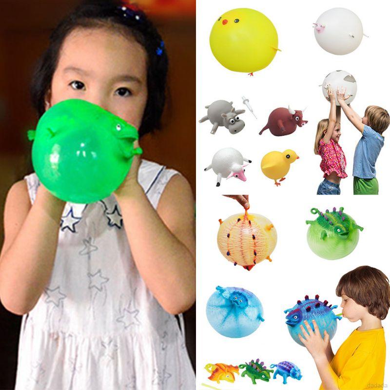 Bóng Bơm Hơi Hình Khủng Long Động Vật Vui Nhộn Dành Cho Bé