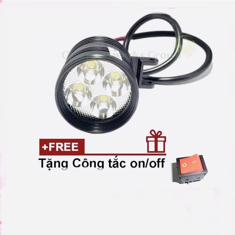 Đèn Trợ Sáng L4 Ngắn 3 Chế Độ Tặng Công Tắc