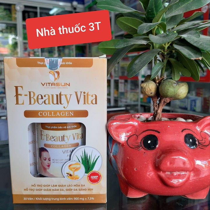 E-Beauty Vita Collagen - Giảm lão hóa da, nám da, sạm da, nhăn da. Giúp làn da sáng mịn. | Thế Giới Skin Care