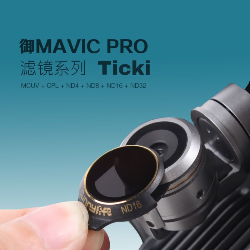 Filter lens Mavic Pro CPL/MCUV/ND, Combo: 3/4/6 bộ kính lọc filter.