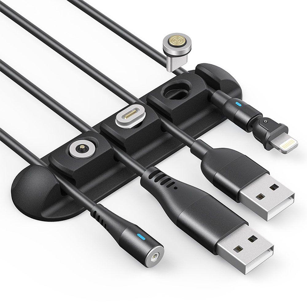Glenes Dụng Cụ Quấn Dây Cáp Sạc / Tai Nghe Bằng Silicon Linh Hoạt Sắp Xếp Gọn