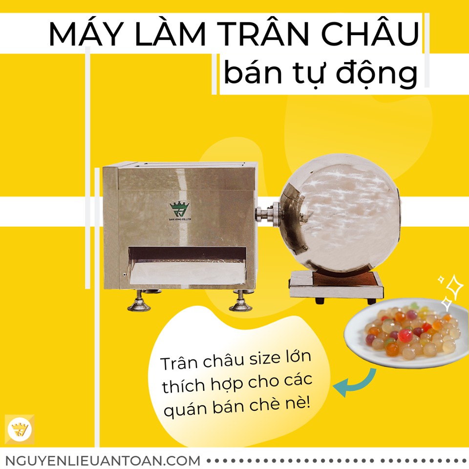 Máy Vo Viên Trân Châu Bán Tự Động Saki Làm 20kg Trân Châu 1 Giờ