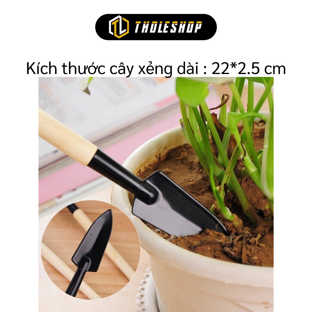 [SGD] Dụng Cụ Làm Vườn - Bộ 3 Cuộc, Xẻng, Cào Đất Mini Trồng Cây Cảnh, Trồng Rau 4221