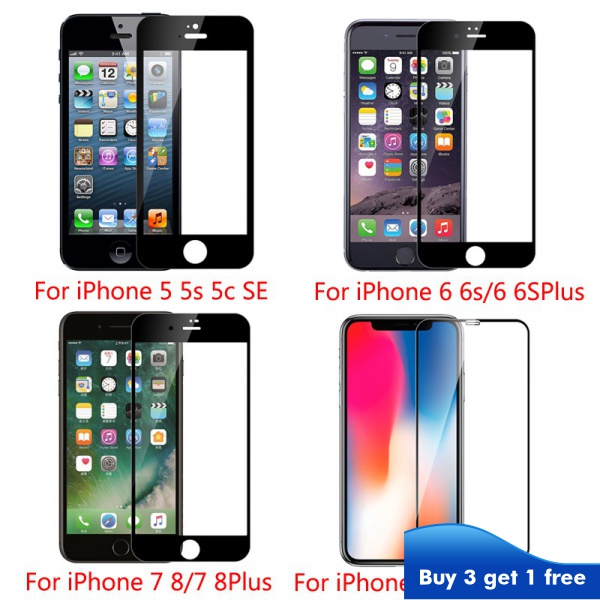 SAMSUNG Kính Cường Lực Bảo Vệ Toàn Màn Hình Cho iPhone 5 5S 6 6S 7 8 SE 11 12 13 Plus Pro Mini X XS XR Max 2020 A50S M30S M30 A30S