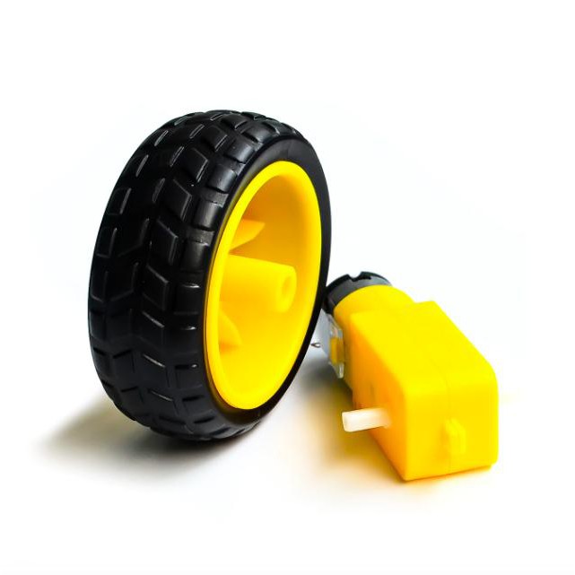 Động Cơ Giảm Tốc, Kèm Bánh Xe Robot