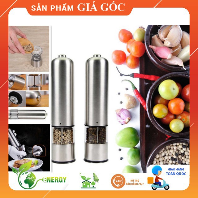 CỐI XAY TIÊU INOX PEPPER MULLER ( XÀI PIN AA )