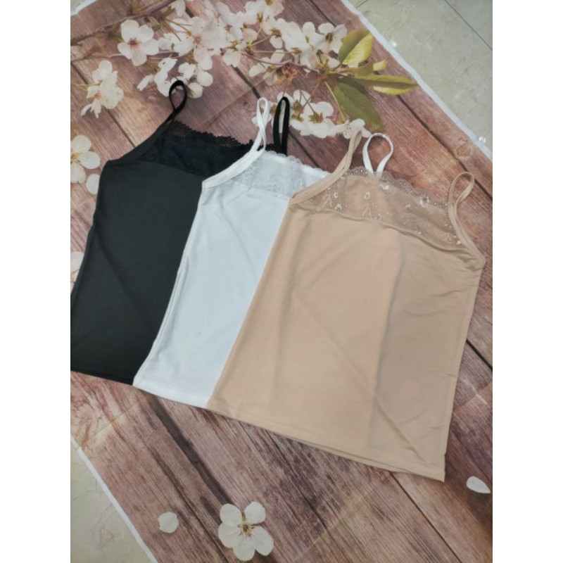 ÁO HAI DÂY REN CHẤT THUN LẠNH