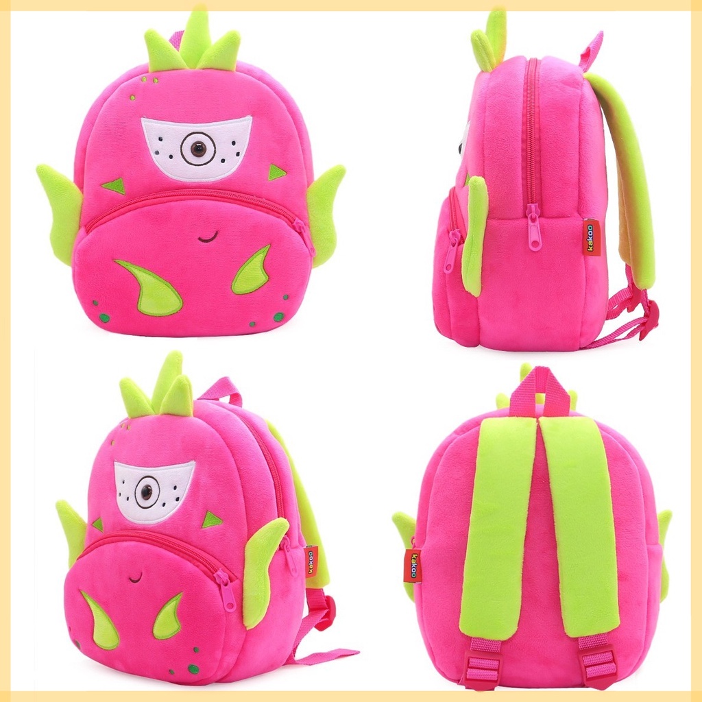 Balo Hình Trái Cây Hoạt Hình Bằng Nhung Dễ Thương Xinh Xắn