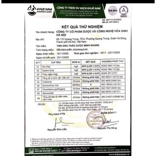 Tinh Dầu Thảo Dược Minh Khang