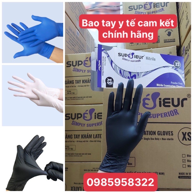 gang tay y tế 1 hộp 100 chiếc