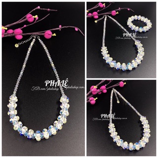 Vòng Cổ Pha Lê Hoa Sao - Tròn Dẹp S08mm Được Thiết Kế Từ Pha Lê Swarovski