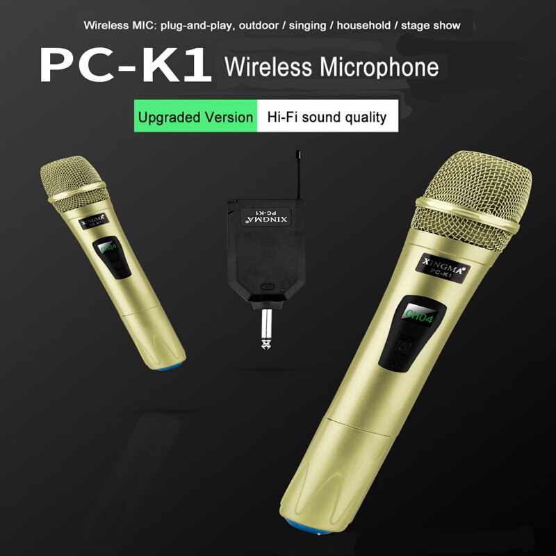 [Mã ELHACE giảm 4% đơn 300K] Micro không dây cao cấp Xingma PC-K1 - Mic karaoke không dây chất lượng cao Xingma PC K1