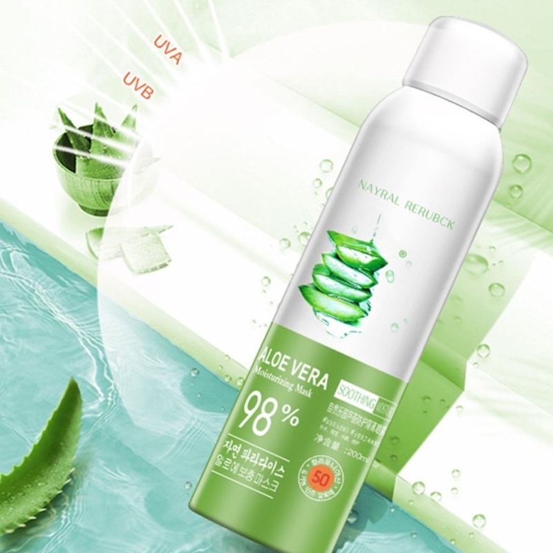 Xịt chống nắng Aloe vera 200ml hàng nội địa trung