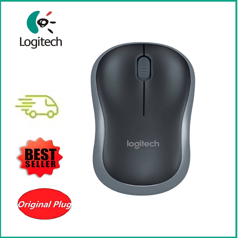 Chuột máy tính không dây Logitech M186 USB 2.4GHz 1000DPI cao cấp