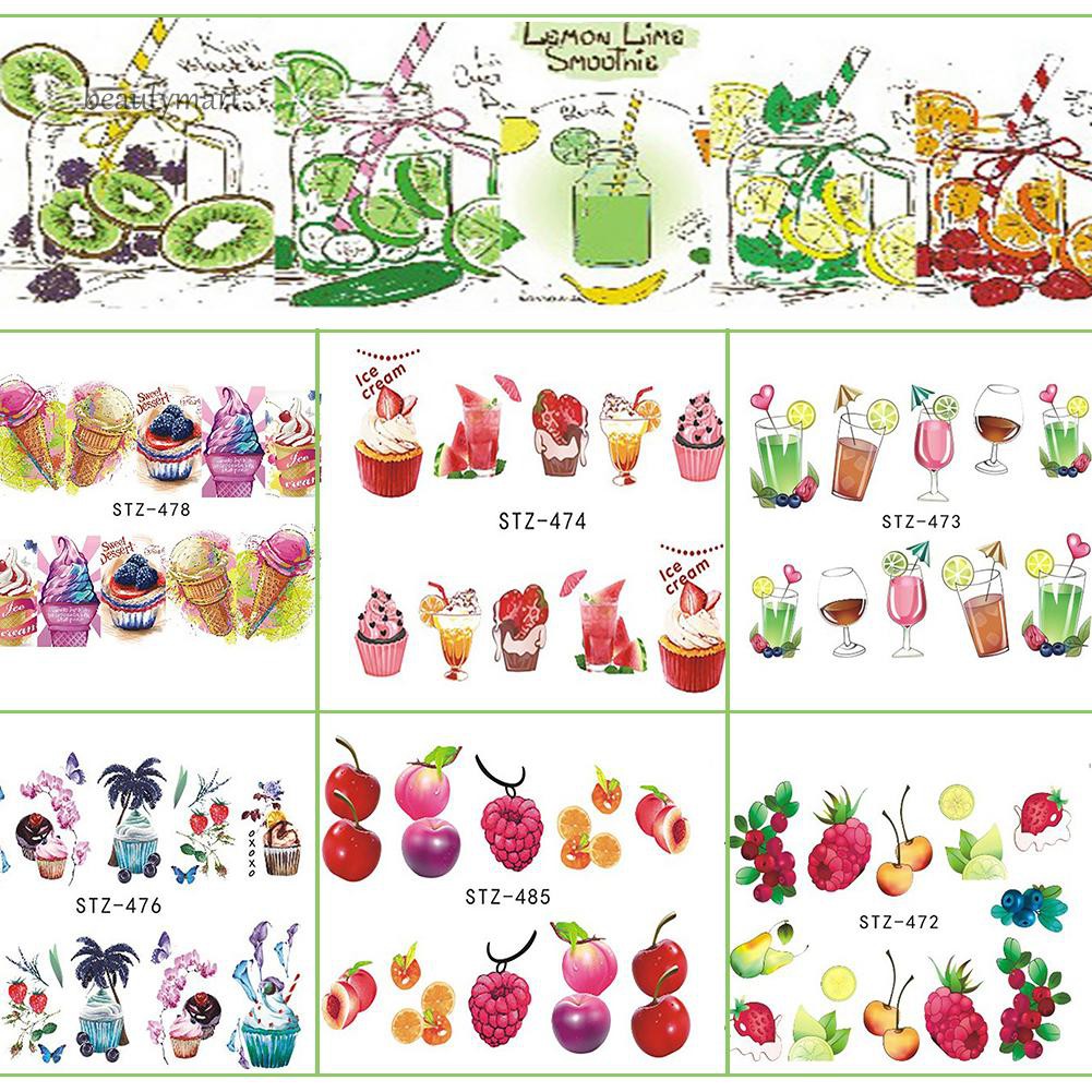 Set 18 tấm miếng dán trang trí móng nghệ thuật